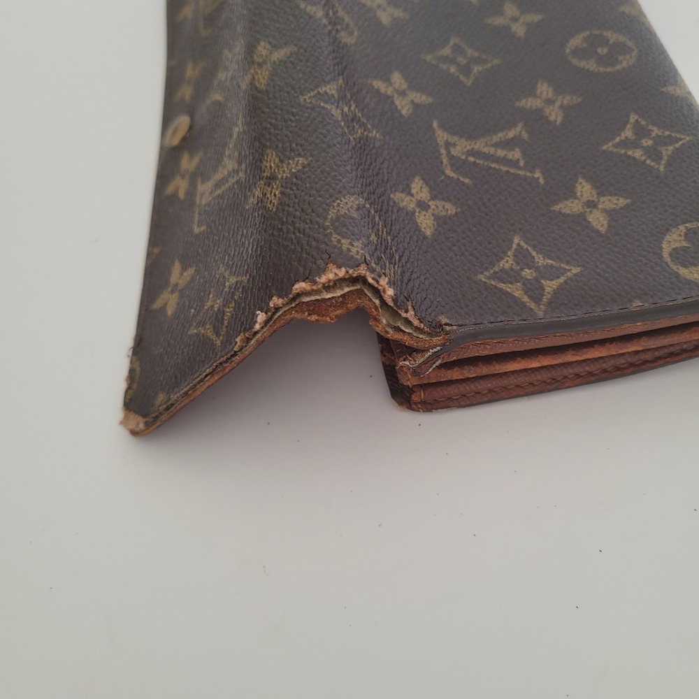 Louis Vuitton Sarah Wallet Monogram Canvas Brown Long Envelope Wallet France - Picture 11 of 11